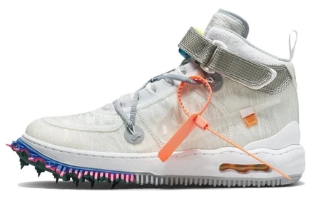 Мужские кроссовки Nike x Off-White Air Force 1 Mid, белые