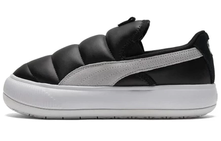 Женские слипоны Puma Suede Mayu, черно-белые