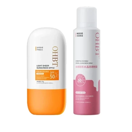 Солнцезащитный крем OHBT Yellow Hat, легкий, SPF