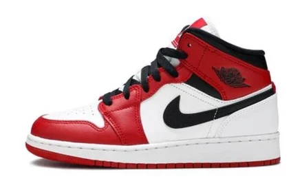 Кроссовки для девочек Jordan 1 Mid Chicago 2020