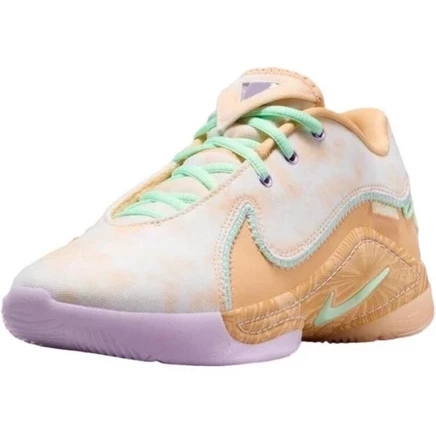 Детские кроссовки Nike LeBron 22, айвори/оранжевые