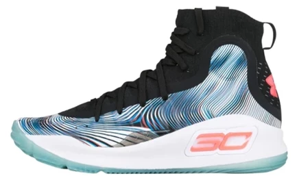 Детские кроссовки Under Armour Curry 4, черно-белые