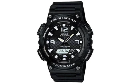 Мужские часы Casio AQ-S810W-1A, черный циферблат