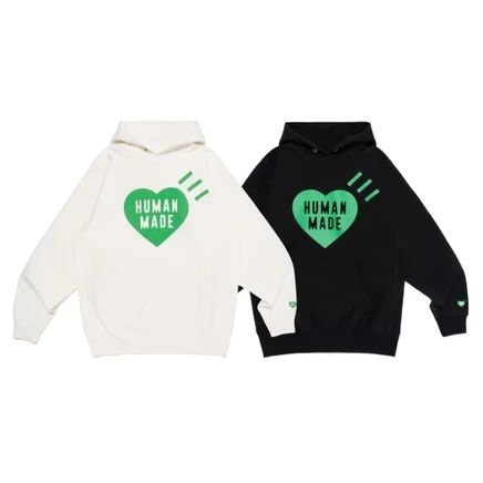 HUMAN MADE Store Limited Edition Sweatshirts Unisex Hooded Moderate Regular белый