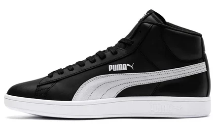 Мужские высокие кеды Puma Smash V2 Mid L, черно-белые