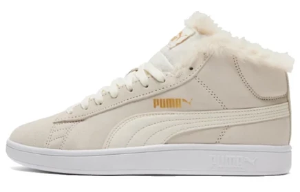 Женские кроссовки Puma Smash V2 Mid Top, бежево-белые