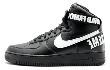 Мужские кеды Nike Air Force 1 High Supreme, черные