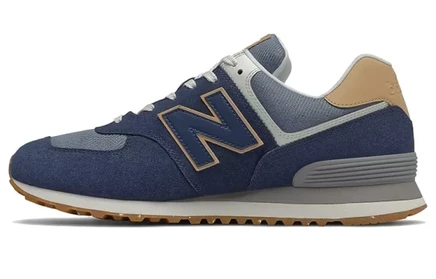 Мужские кроссовки New Balance 574, индиго и кленовые