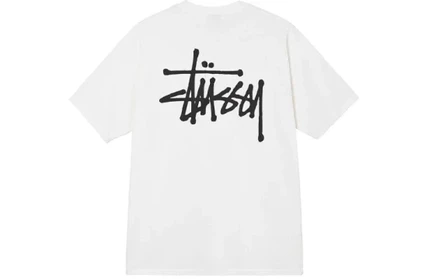 Мужская футболка Stussy Basic Pigment Dyed, белая