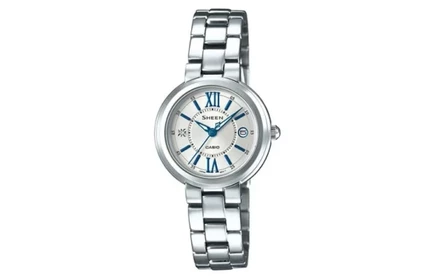 Женские часы Casio SHEEN 32 мм, серебристо-серые