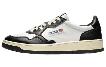 Женские кеды Autry Medalist Leather Low, бело-черные