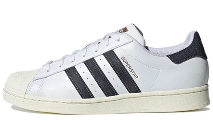 Унисекс-кроссовки Adidas Originals Superstar, бело-синие