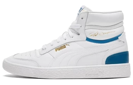 Унисекс кроссовки Puma Ralph Sampson Mid, бело-синие