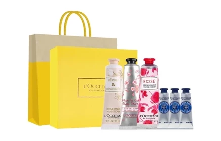 Крем для рук L'Occitane, розовый, 30/75 мл × 3