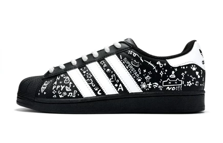 Мужские кроссовки adidas Originals Superstar 2, черно-белые
