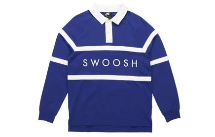 Мужская рубашка-поло Nike Swoosh Rugby, синяя