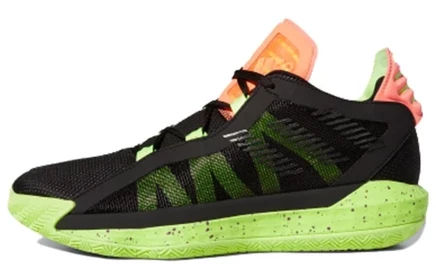 Мужские кроссовки Adidas Dame 6, зелено-коралловые