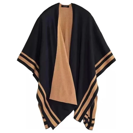 Женская шаль Ralph Lauren из акрила и шерсти, черная