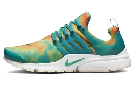 Кроссовки Nike Air Presto, зелёно-оранжевый тай-дай