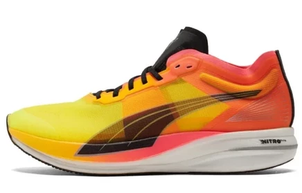 Беговые кроссовки Puma Deviate Nitro Elite, оранжево-розовые