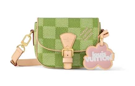 Женская сумка Louis Vuitton Montsouris Messenger, зеленая