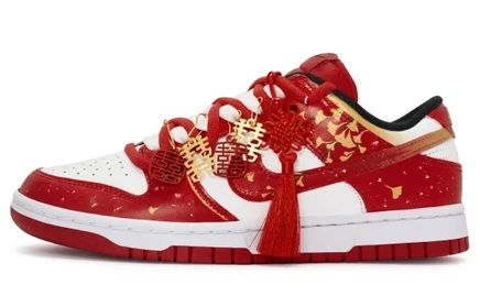 Унисекс-кроссовки Nike Dunk 811, красно-золотые
