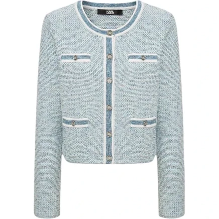 KARL LAGERFELD / Karl Lagerfeld Jeans Chanel Inspired Premium Aesthetic Elegance Elegant SS26 Knitwear Women's синий