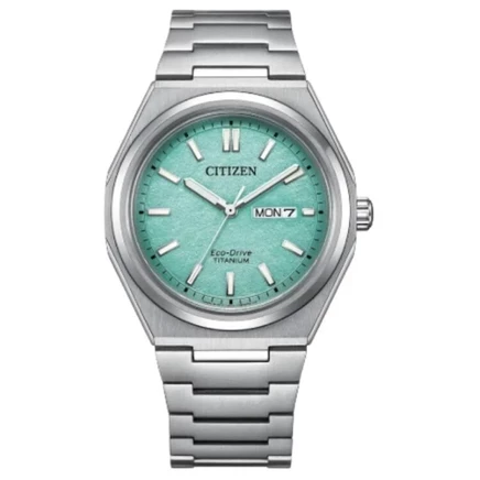 Часы Citizen AW0130-85M, титан, 39,5 мм, темно-синие