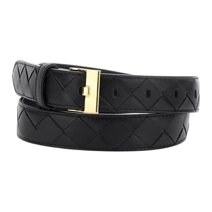 Мужской ремень Bottega Veneta Intreccio Buckle