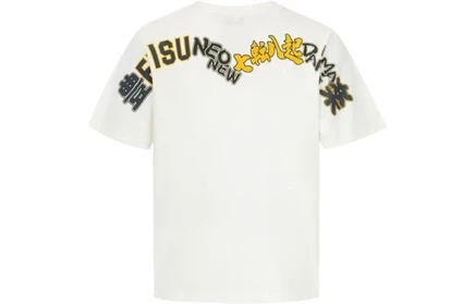 Мужская футболка Evisu с круглым вырезом, белая