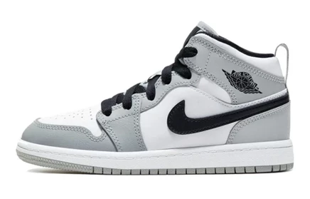 Детские кеды Jordan 1 Mid PS, светло-серые