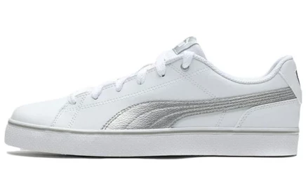 Мужские кеды PUMA Court Point Vulc V2, бело-серебристые