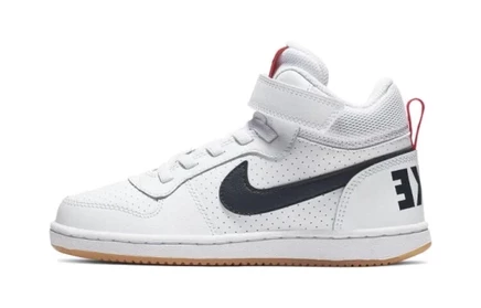 Кеды для детей Nike Court Vision Mid, бело-чёрные