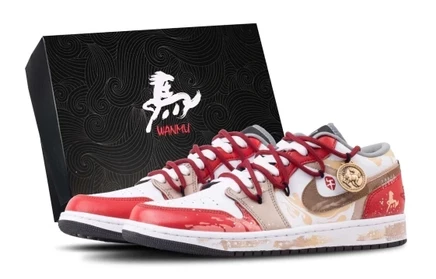 Унисекс-кроссовки Jordan 1 Low, красно-белые