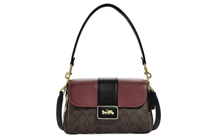 Женская сумка Coach Grace, коричнево-красная