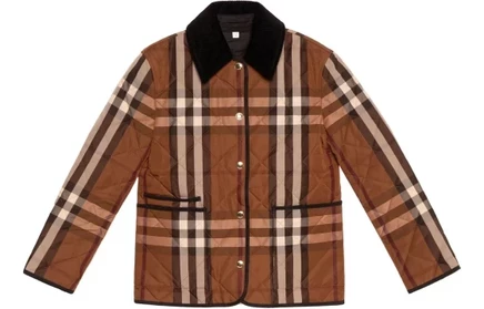 Женская куртка Burberry FW22, коричневая
