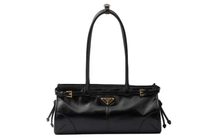 Женская кожаная сумка Prada Bonnie, черная
