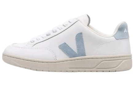 Кроссовки Veja V-12 из кожи, бело-серые