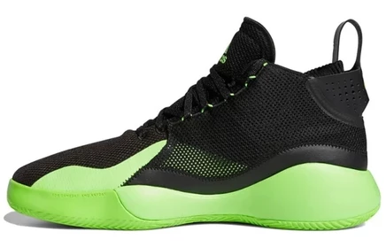 Баскетбольные кроссовки Adidas D Rose 773, черно-зеленые