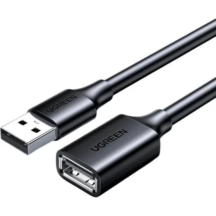 Кабель Ugreen USB 2.0, черный, круглый