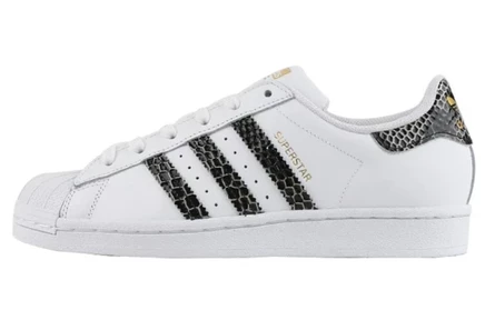 Женские кеды adidas Superstar Snakeskin, белые