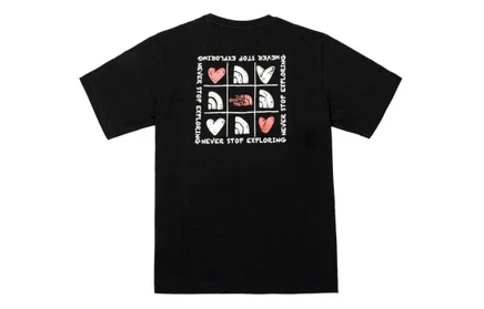 Унисекс-футболка The North Face Heart Collection, черная