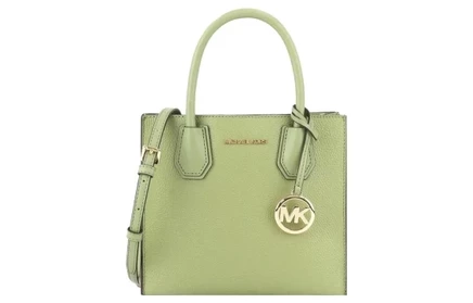 Женская сумка Michael Kors Mercer, кожаная, светло-зеленая