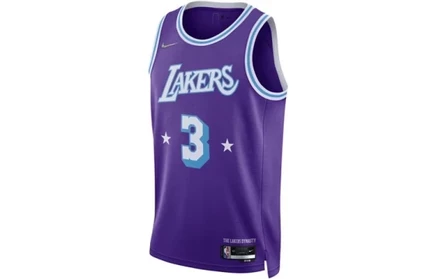 Баскетбольная майка Nike Lakers Anthony Davis, сине-фиолетовая