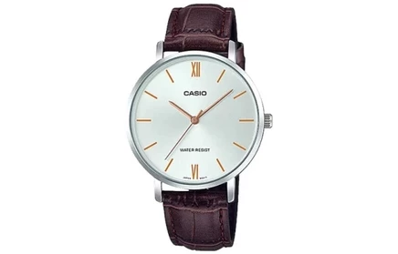 Женские часы Casio LTP-VT01L-7B2, коричневый ремешок