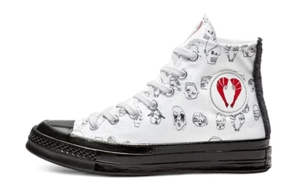 Женские кеды Converse Chuck 70 Shrimps, бело-черные