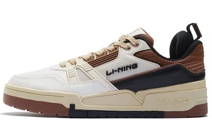 Мужские кеды Li-Ning 001 BTC, бело-коричневые