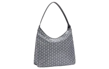 Женская сумка Goyard Bohème Hobo, канвас и кожа, серая