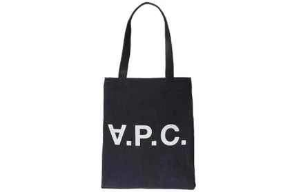 Мужская сумка A.P.C., хлопковая, темно-синяя