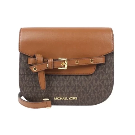 Женская седельная сумка Michael Kors Emilia, кожа